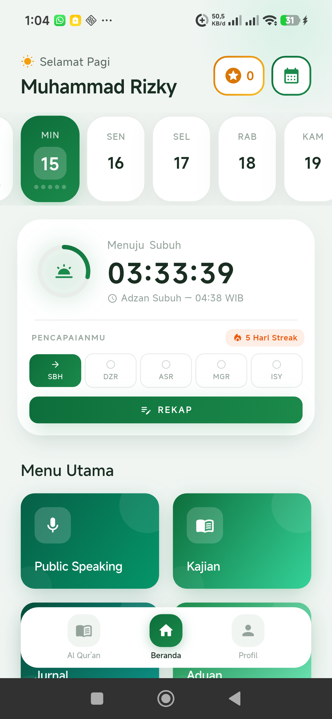 Mockup tampilan aplikasi Sijawara di ponsel